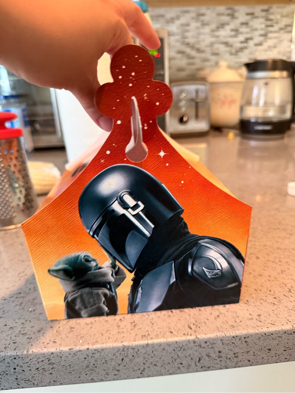 The Mandalorian & Grogu Decorative Gift Box - Orange